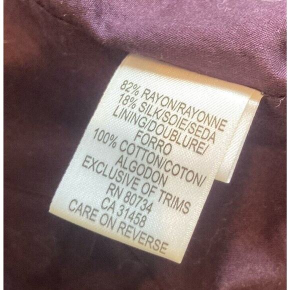 BCBG Maxazria Velvet Blazer Size XS Women’s Purple - Picture 5 of 8